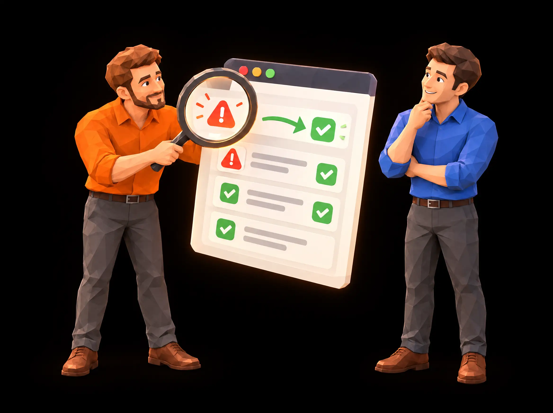 Illustratie: Tulipsoft controleert een app voordat hij live gaat