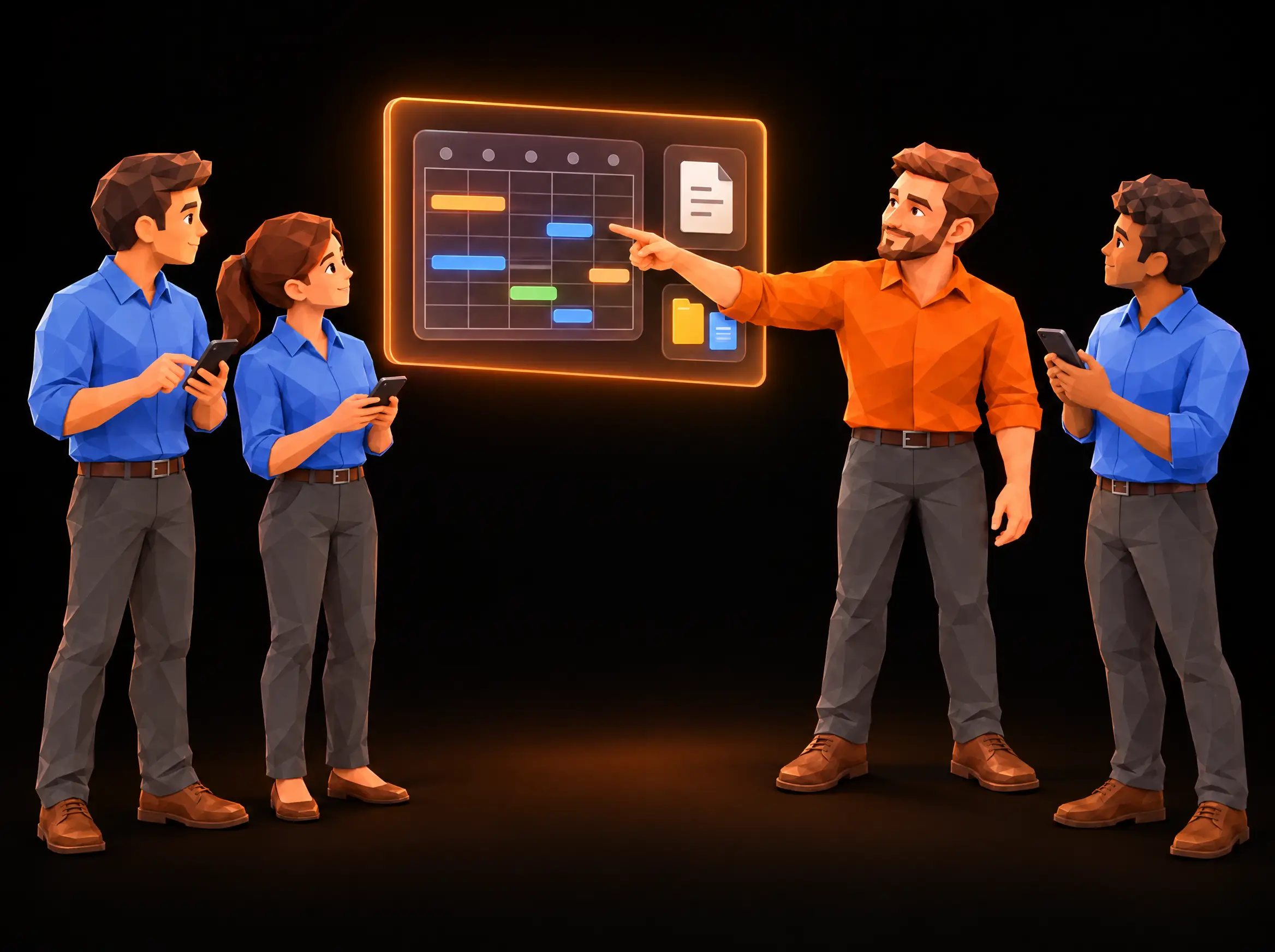 Illustratie: Tulipsoft bouwt een medewerkersportaal voor een team